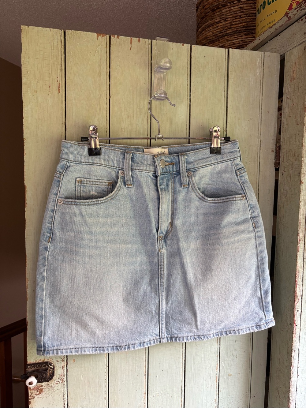 Universal Thread Light Blue Denim Mini Skirt